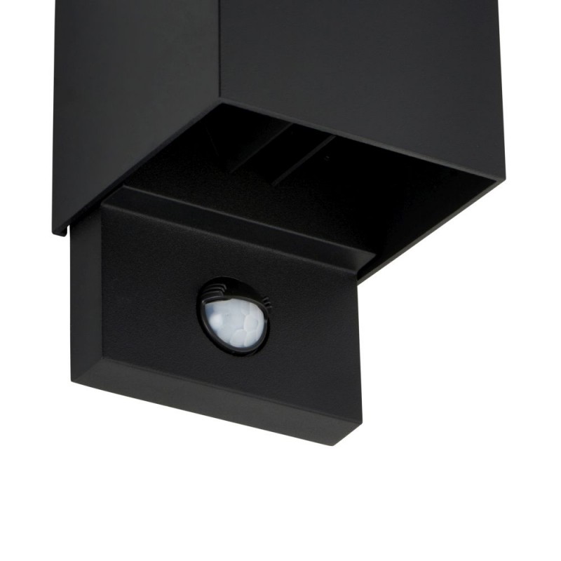 Saxby-120810 - Glover - LED Black Up&Down CCT Wall Lamp with PIR/Photocell Sensor