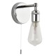 Saxby-120815 - Ori - Chrome Wall Lamp with Clear Glass Diffuser IP44