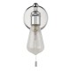 Saxby-120815 - Ori - Chrome Wall Lamp with Clear Glass Diffuser IP44