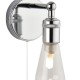 Saxby-120815 - Ori - Chrome Wall Lamp with Clear Glass Diffuser IP44