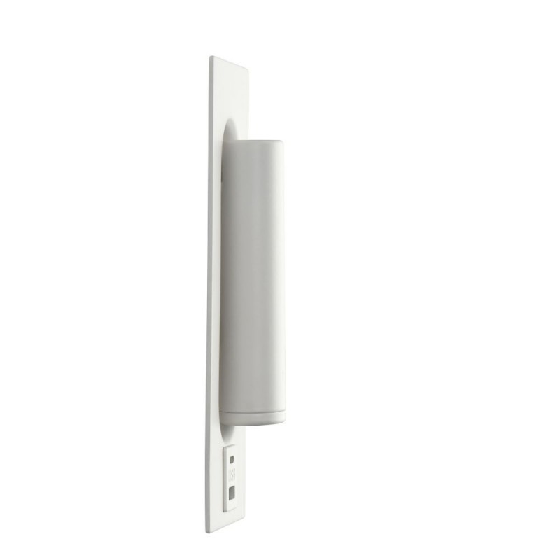 Saxby-120964 - Lumos - White Recessed Wall Lamp with USB & C Port