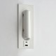 Saxby-120964 - Lumos - White Recessed Wall Lamp with USB & C Port