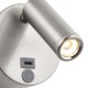Saxby-120966 - Lumos Mini - Brushed Satin Nickel LED Wall Lamp with C Port