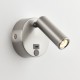 Saxby-120966 - Lumos Mini - Brushed Satin Nickel LED Wall Lamp with C Port