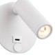Saxby-120967 - Lumos Mini - White LED Wall Lamp with C Port