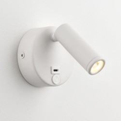 Lumos Mini - White LED Wall Lamp with C Port