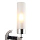 Saxby-121016 - Frost - Chrome 2 Light Wall Lamp with Frosted Glass IP44