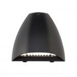 Forge - Matt Black CCT Wall Lamp with Dual-wattage Switch