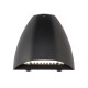 Saxby-121022 - Forge - Matt Black CCT Photocell Wall Lamp with Dual-wattage Switch
