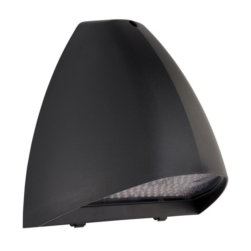 Saxby-121023 - Forge XL - Matt Black CCT Wall Lamp with Multi-wattage Switch