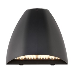 Forge XL - Matt Black CCT Wall Lamp with Multi-wattage Switch