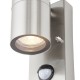 Saxby-121027 - Scope - Stainless Steel Wall Lamp with PIR/Photocell Sensor IP65