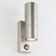 Saxby-121029 - Scope - Stainless Steel Up & Down Wall Lamp with PIR/Photocell Sensor IP65