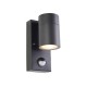 Saxby-121031 - Scope - Matt Black Wall Lamp with PIR/Photocell Sensor IP65