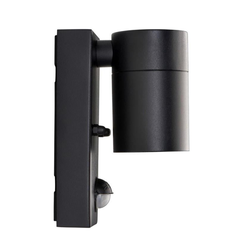 Saxby-121031 - Scope - Matt Black Wall Lamp with PIR/Photocell Sensor IP65