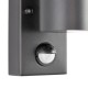 Saxby-121031 - Scope - Matt Black Wall Lamp with PIR/Photocell Sensor IP65