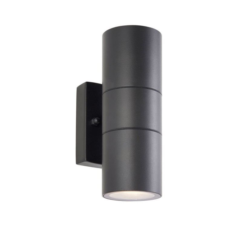 Saxby-121032 - Scope - Matt Black Up & Down Wall Lamp IP65