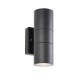 Saxby-121032 - Scope - Matt Black Up & Down Wall Lamp IP65
