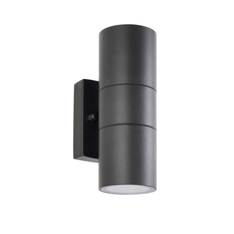 Saxby-121032 - Scope - Matt Black Up & Down Wall Lamp IP65