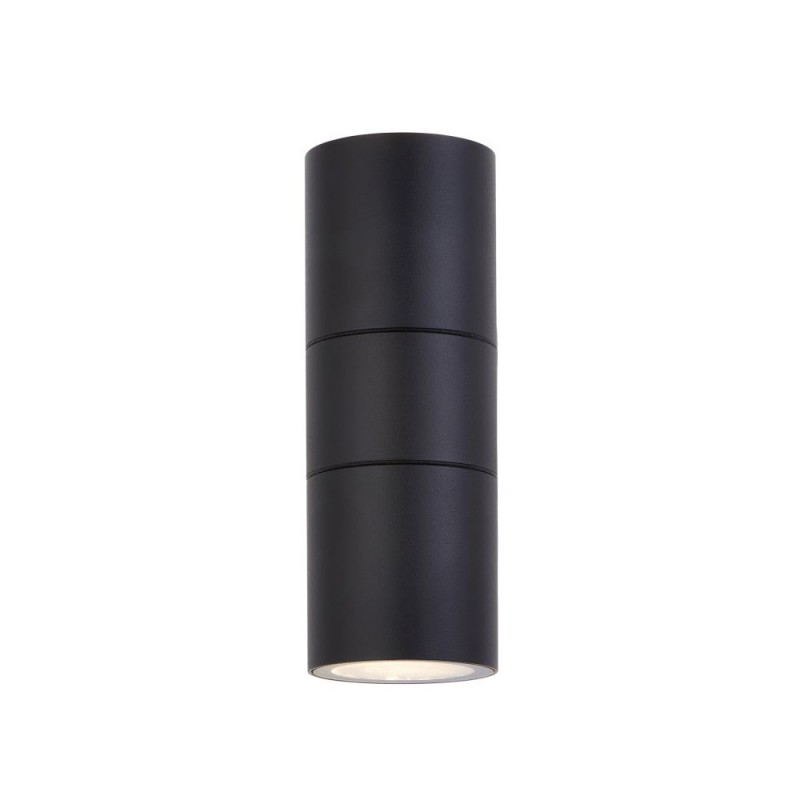 Saxby-121032 - Scope - Matt Black Up & Down Wall Lamp IP65