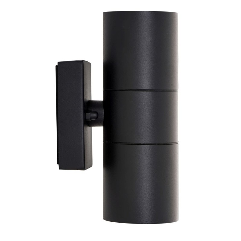 Saxby-121032 - Scope - Matt Black Up & Down Wall Lamp IP65