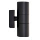Saxby-121032 - Scope - Matt Black Up & Down Wall Lamp IP65