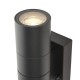 Saxby-121033 - Scope - Matt Black Up & Down Wall Lamp with PIR/Photocell Sensor IP65