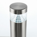 Pyramid - LED Brushed Stainless Steel Bollard