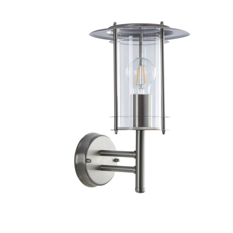 Saxby-4478182 - York - Outdoor Polished Stainless Steel Wall Lamp