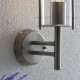 Saxby-4478182 - York - Outdoor Polished Stainless Steel Wall Lamp