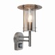 Saxby-4479782 - York - Outdoor PIR Polished Stainless Steel Wall Lamp