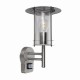Saxby-4479782 - York - Outdoor PIR Polished Stainless Steel Wall Lamp