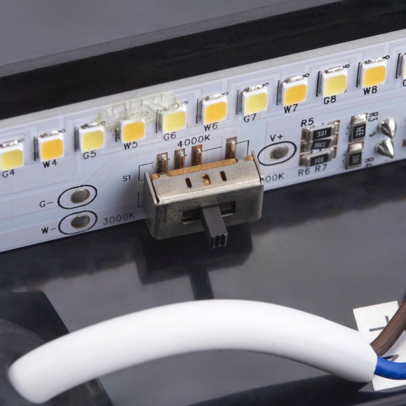 Saxby-61214 - Severus - Black Downlight Surface CCT Brick Light