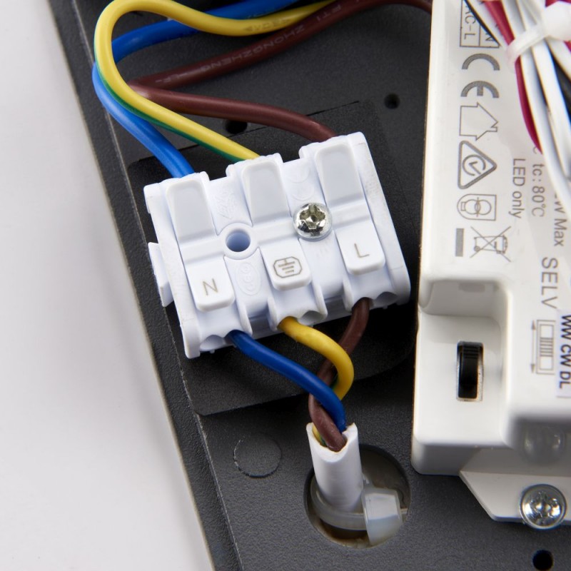 Saxby-67687 - Morti - Textured Anthracite Up&Down CCT Wall Lamp