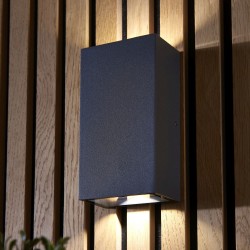 Morti - Textured Anthracite Up&Down CCT Wall Lamp