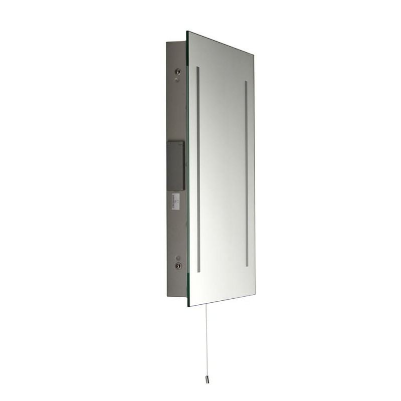 Saxby-72360 - Glimpse - Bathroom LED Mirror with Shaver Socket