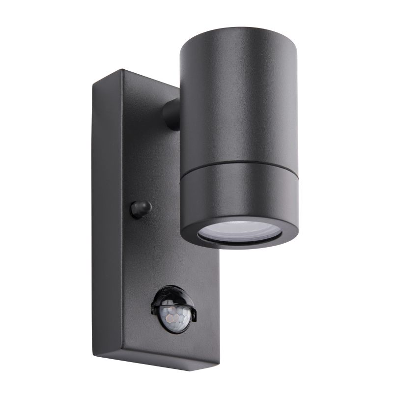 Saxby-75099 - Palin - Anthracite Downlight PIR Wall Lamp