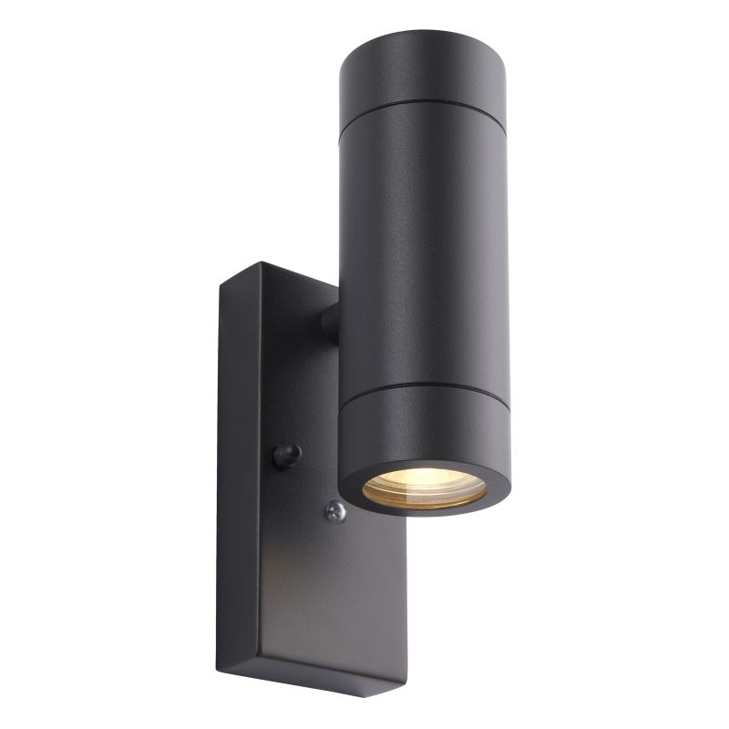 Saxby-78415 - Palin - Photocell Anthracite Up&Down Wall Lamp