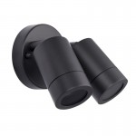 Palin - Outdoor Anthracite Twin Spot Wall Lamp Palin - Outdoor Anthracite Twin Spot Wall Lamp