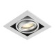 Saxby-78535 - Garrix - Single Silver Square Recessed Downlight