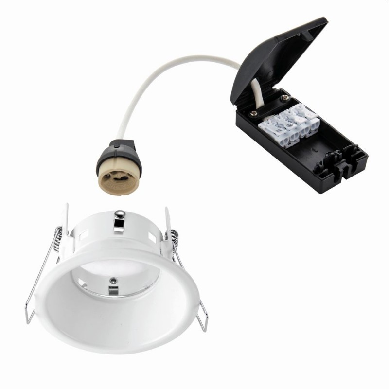 Saxby-80247 - Speculo Anti-glare - IP65 White Recessed Downlight Ø 8.5 cm