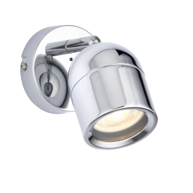 Saxby-81569 - Knight - Polished Chrome Single Spotlight IP44