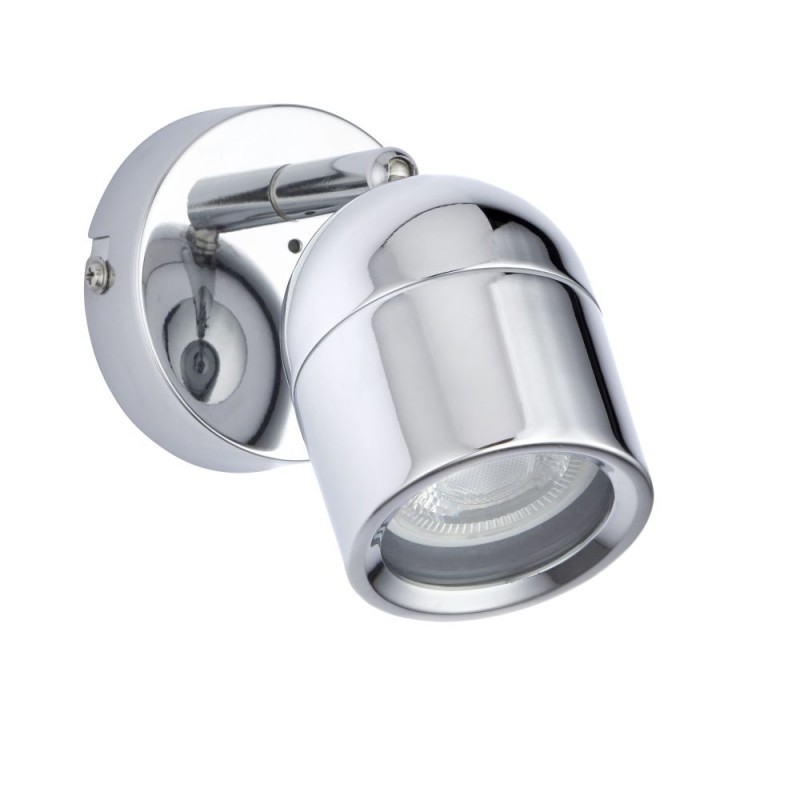 Saxby-81569 - Knight - Polished Chrome Single Spotlight IP44