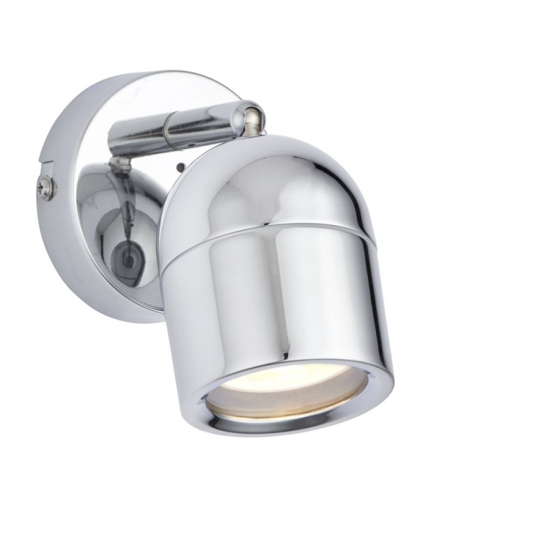 Saxby-81569 - Knight - Polished Chrome Single Spotlight IP44
