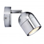 Knight - Polished Chrome Single Spotlight IP44