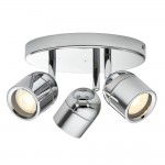 Knight - Polished Chrome 3 Spotlights IP44