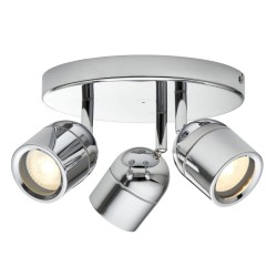 Knight - Polished Chrome 3 Spotlights IP44