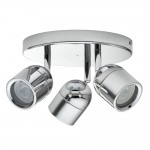Knight - Polished Chrome 3 Spotlights IP44