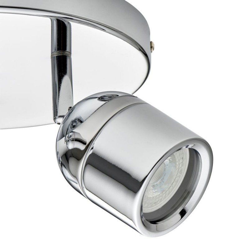 Saxby-81571 - Knight - Polished Chrome 3 Spotlights IP44