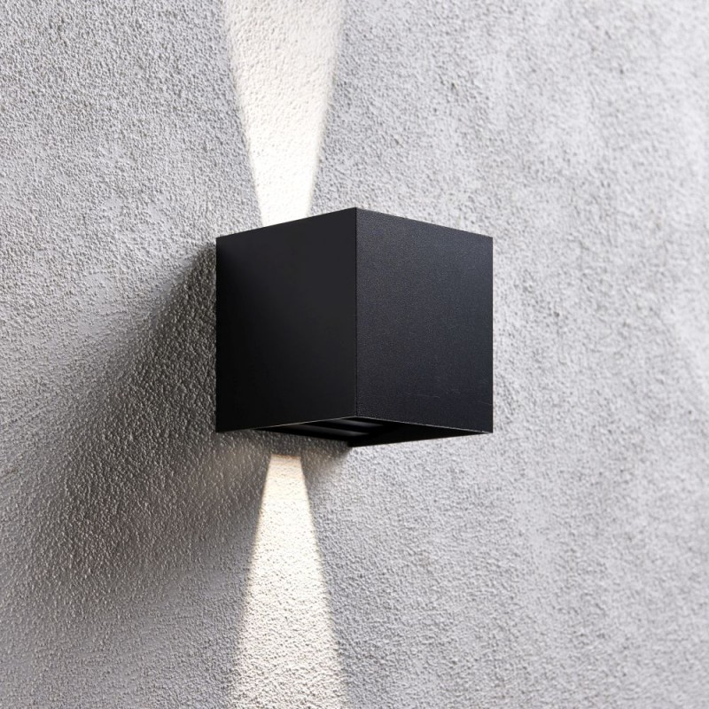 Saxby-97824 - Glover - LED Black Up&Down CCT Wall Lamp